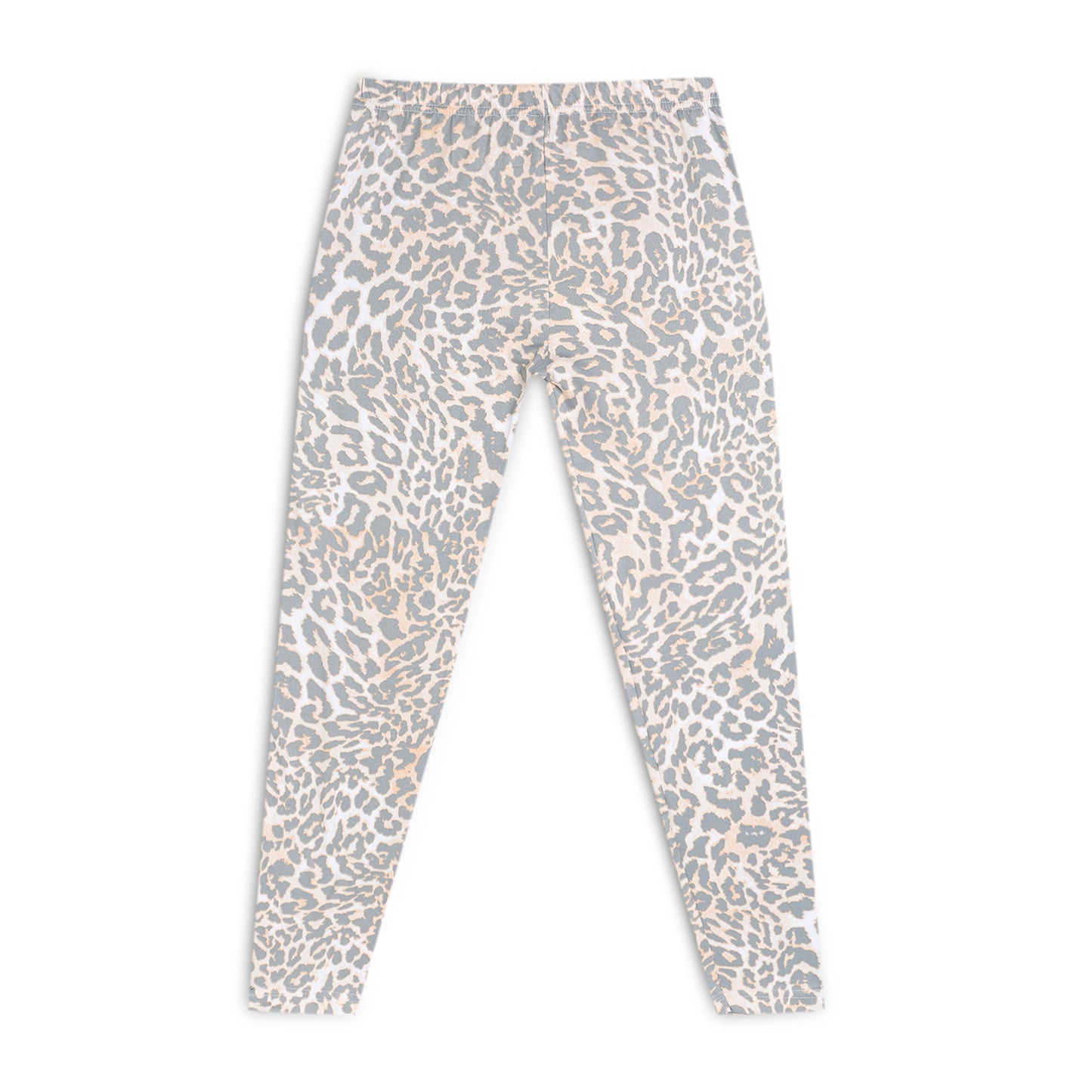 Poly lycra Printed Leggings for Girls Pink