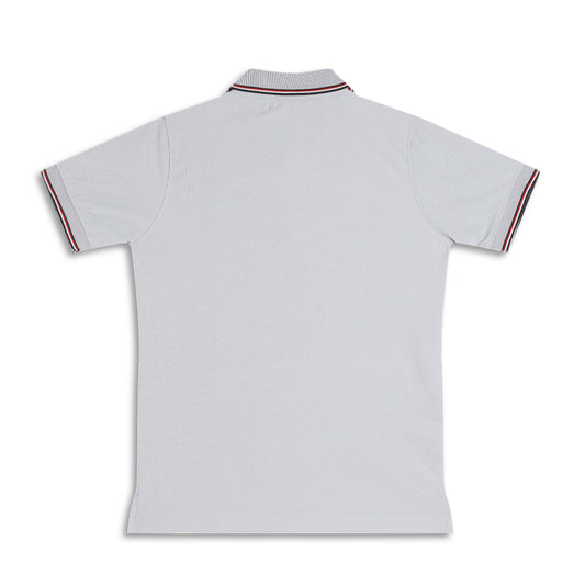 Boys Polo Solid Tshirt Polyester Grey