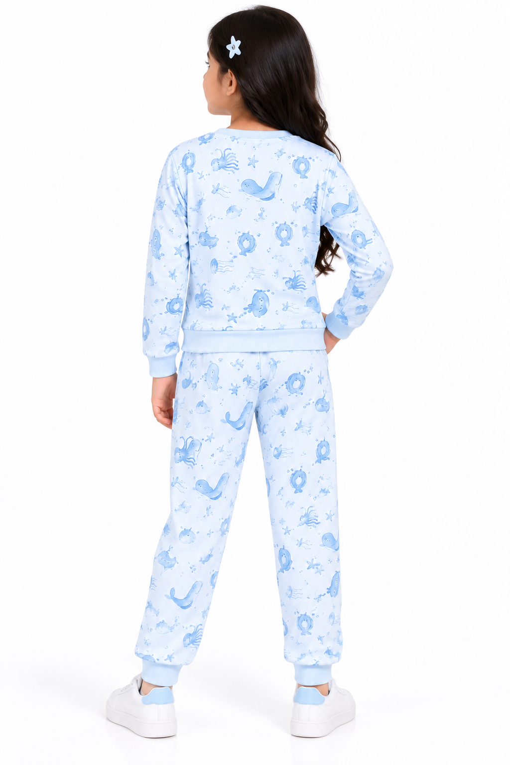CHILINS Boys & Girls Blue Printed Co-Ord Set