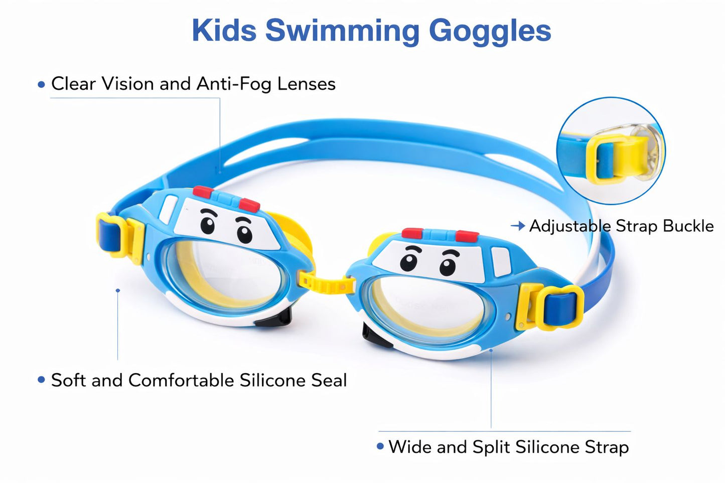Swimming Goggles for Kids Boys Girls