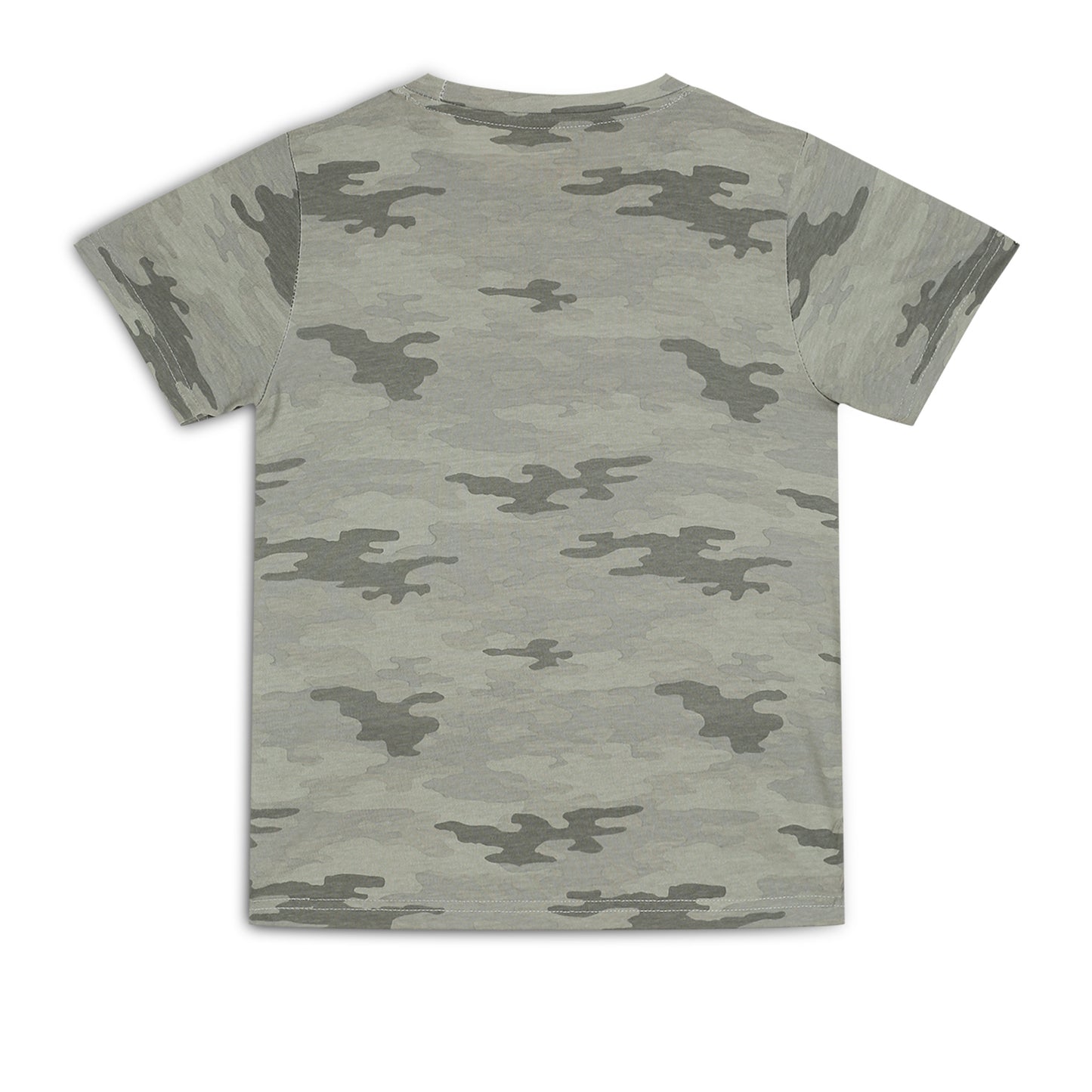 Kids Boy's Girls Regular Round Neck Cotton Fit T-Shirt Grey