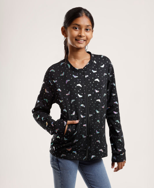 Girls Zip up Hoodie Soft Cute Sweatshirt Fuzzy Fleece Jacket with Pocket