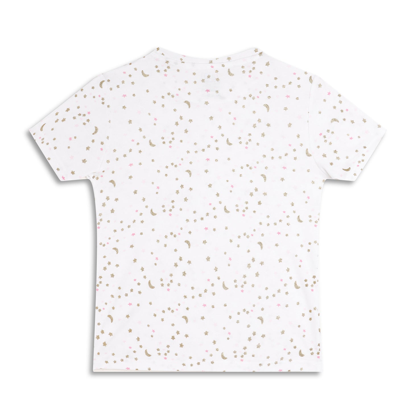 Girls Christmas Special Round Neck Cotton Tshirt