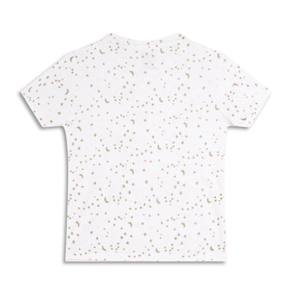 Girls Christmas Special Round Neck Cotton Tshirt