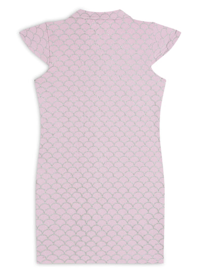 CHILINS Girls Pure Cotton Casual Dress – Golden Print