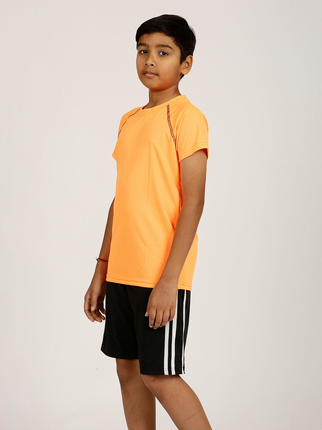 CHILINS Boys Activewear Sportswear – Dryfit Polyester, Orange, Raglan Sleeve