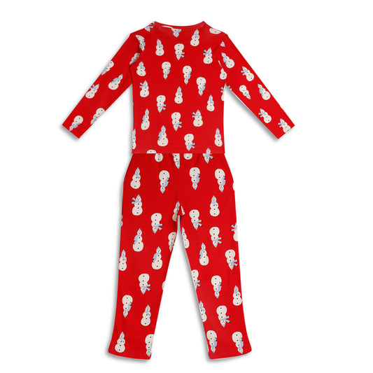 Kids Christmas Special Tshirt Pyjama Set Cotton