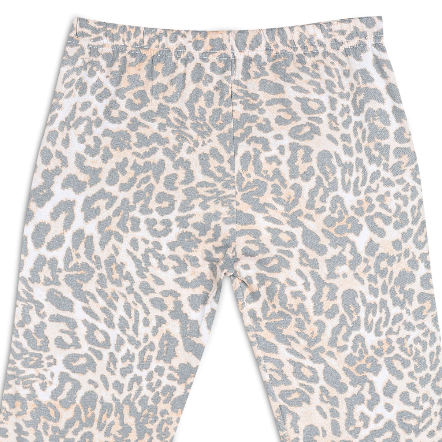 Poly lycra Printed Leggings for Girls Pink
