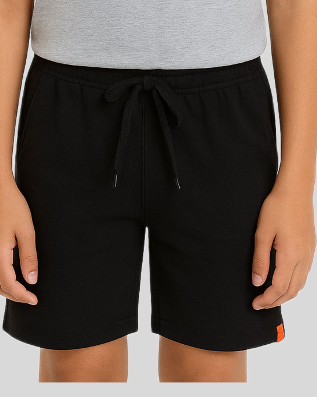 Kids Cotton Shorts Black & Blue