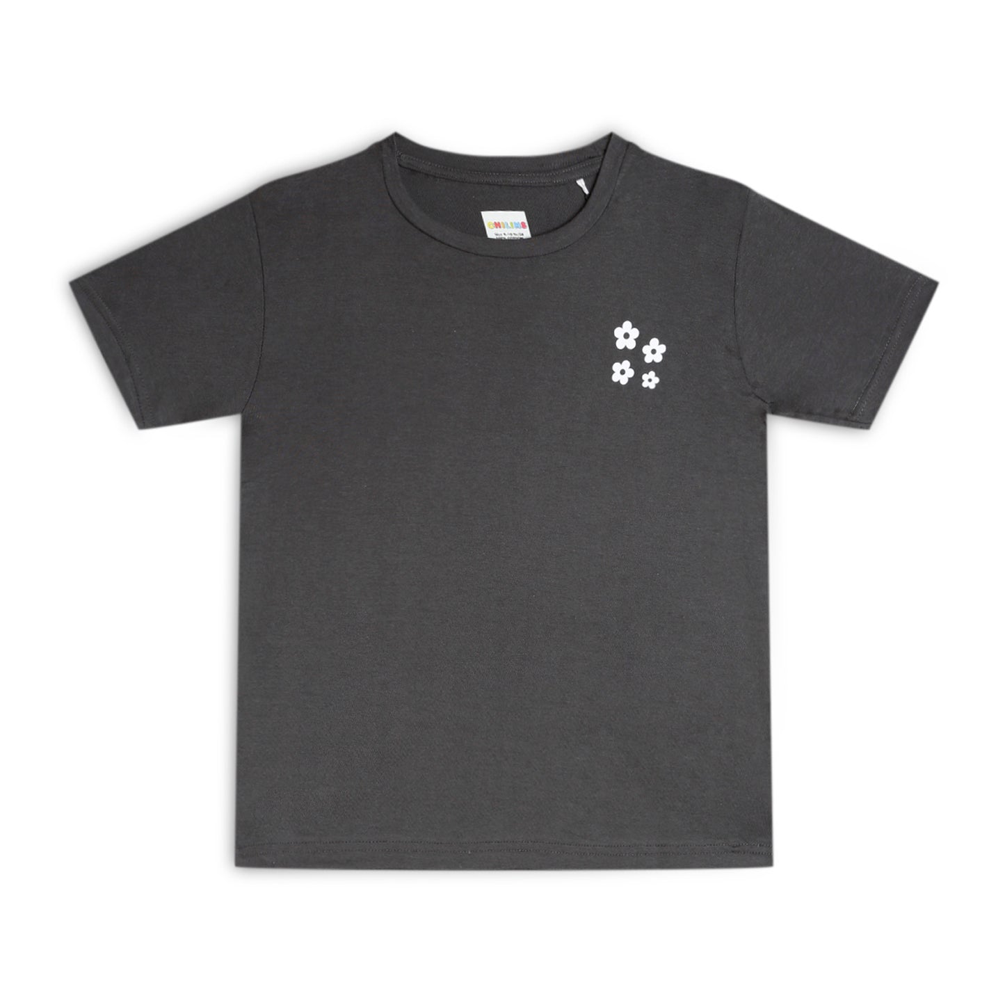 Sleepwear Set | Tshirt Pyjama Pant Set | Nightsuit Set | Girls Cotton Fabric Grey Flower