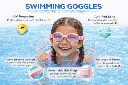 Swimming Goggles for Kids Boys Girls