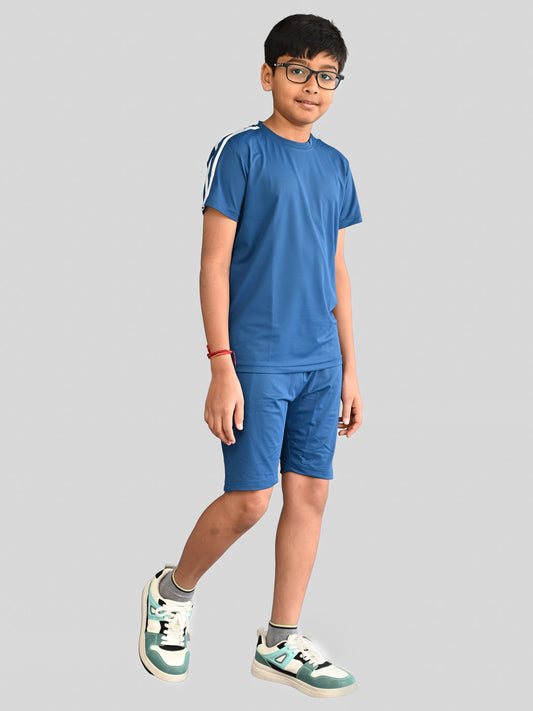 CHILINS Boys Sportswear T-Shirt & Shorts Set – Comfortable Active Wear for Kids