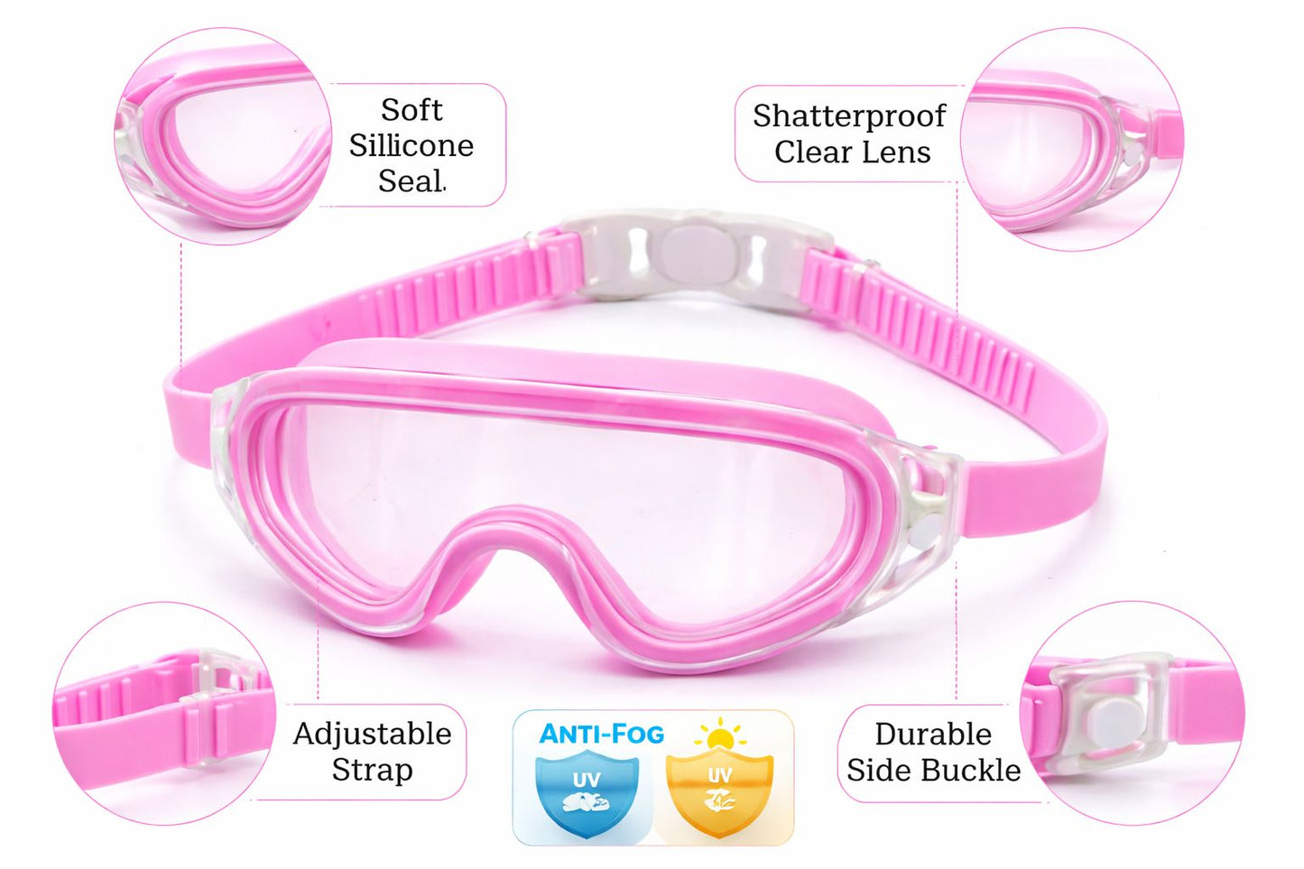 Swimming Goggles for Kids Boys Girls