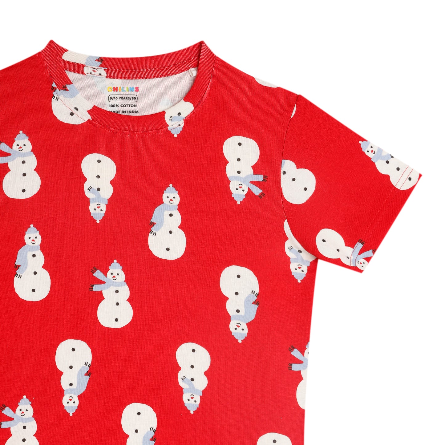 Boys Girls Christmas Special Round Neck Cotton Tshirt