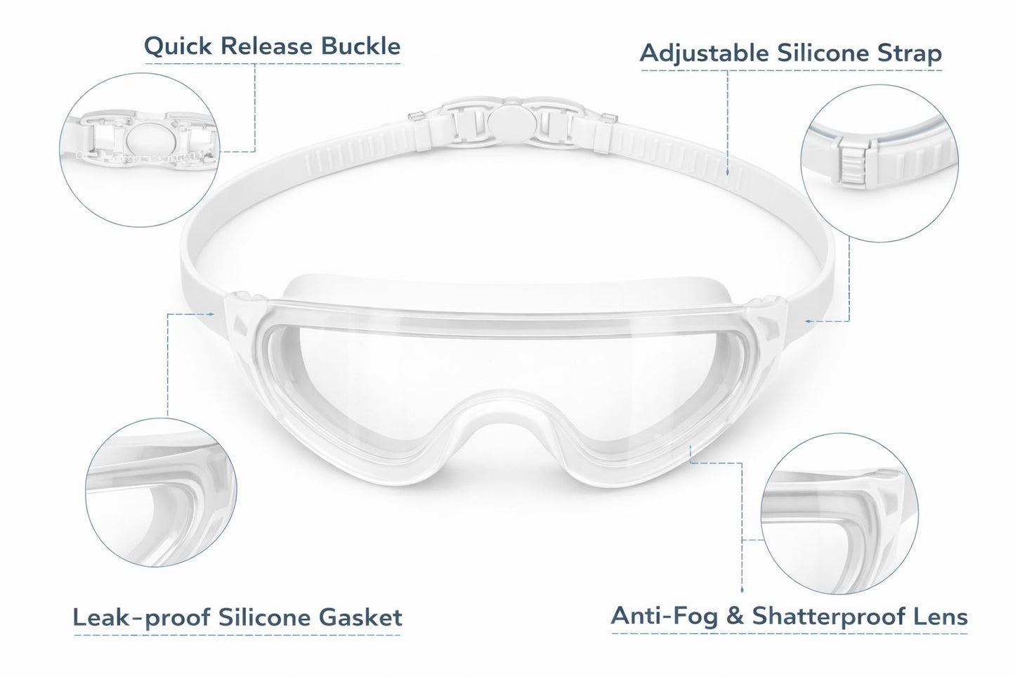Swimming Goggles for Kids Boys Girls
