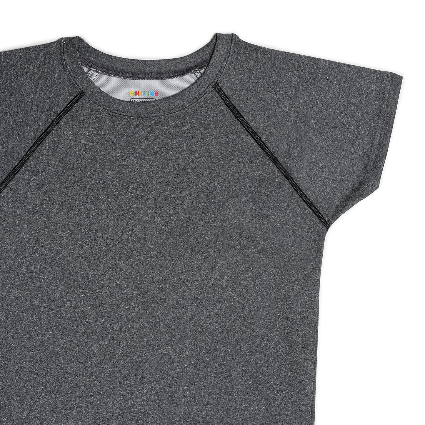 Chilins Kids Sportswear Tshirt, Color - Grey