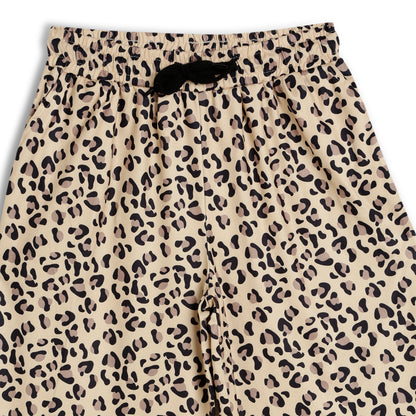 CHILINS Girls Printed Lycra Spun Palazzo | Beige Leopard Print Palazzo Pants
