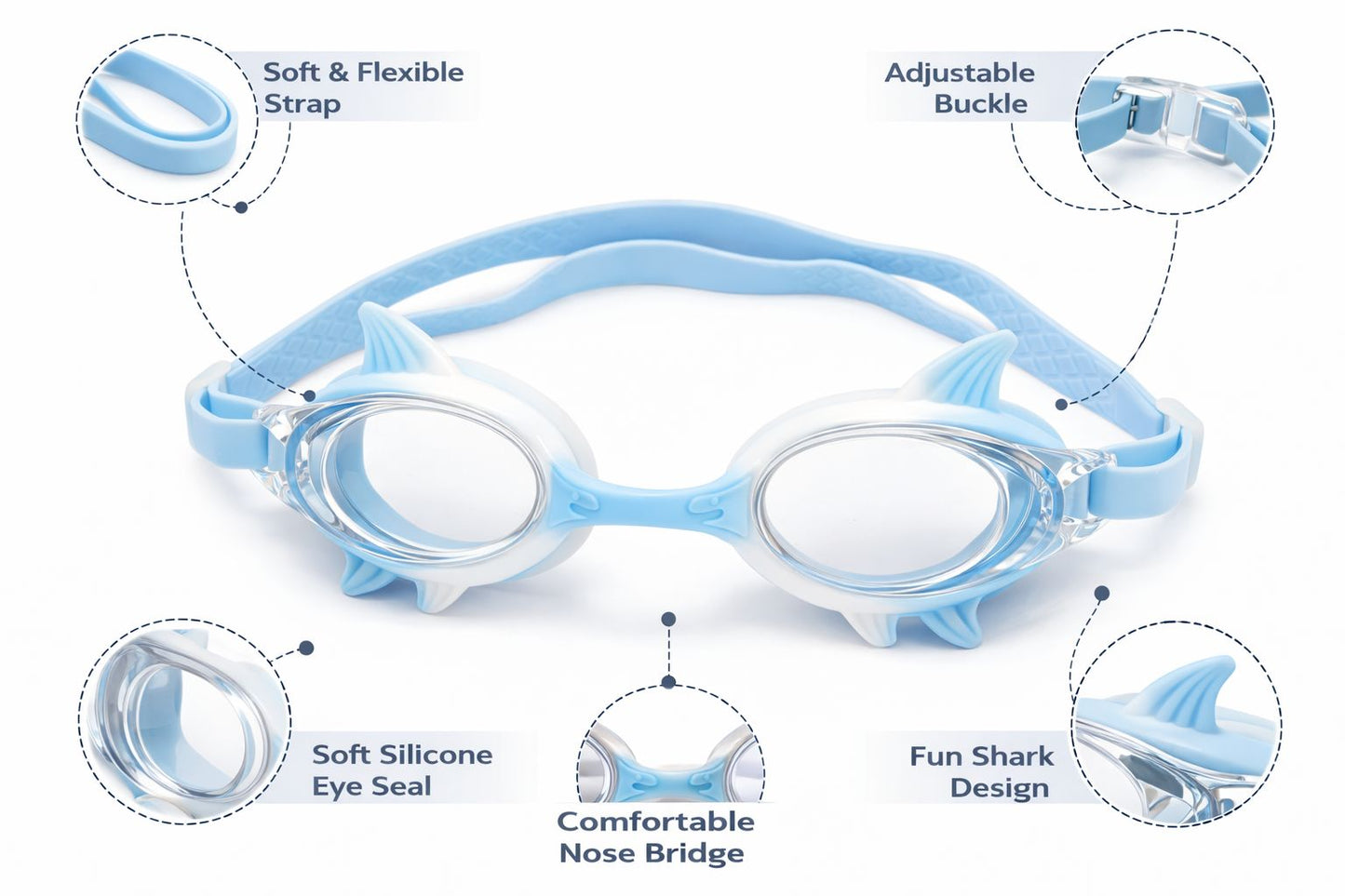 Swimming Goggles for Kids Boys Girls
