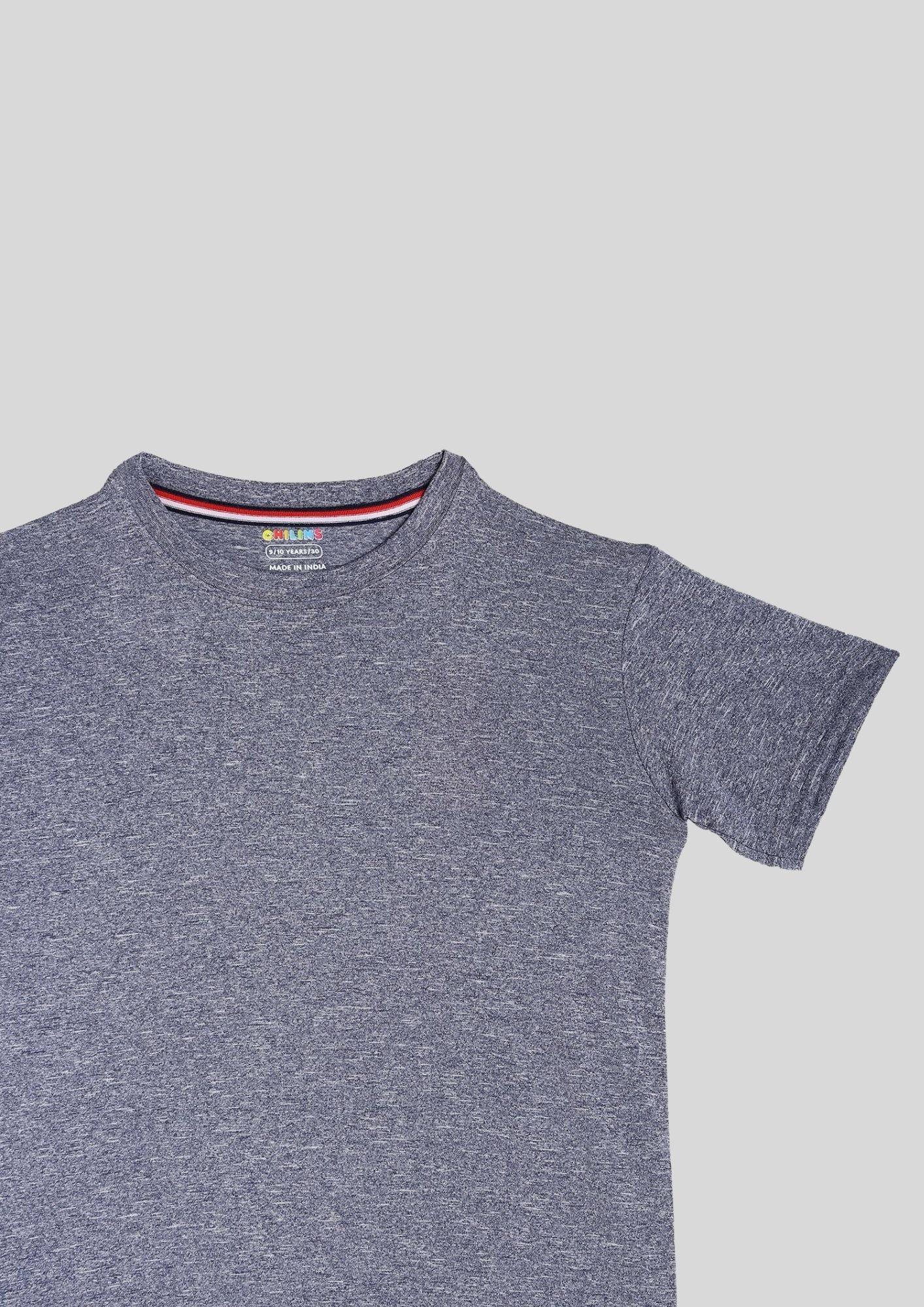 CHILINS Kids’ Dark Gray Dry‑Fit Sports T‑Shirt – Activewear for School & Outdoor Sports