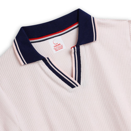 Girls Cotton Solid Collared Polo T-shirt