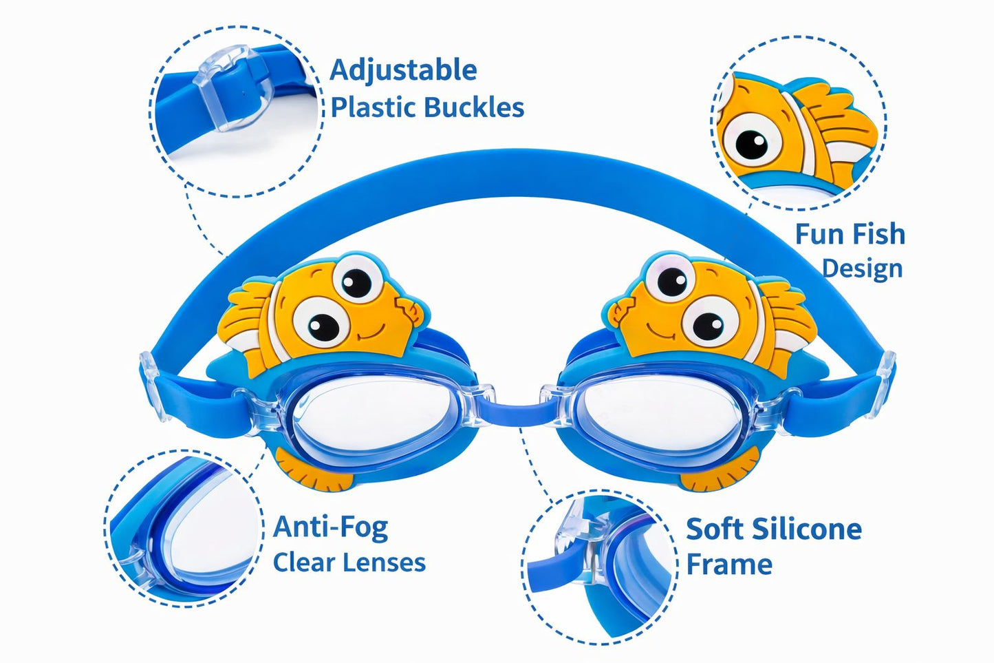 Swimming Goggles for Kids Boys Girls