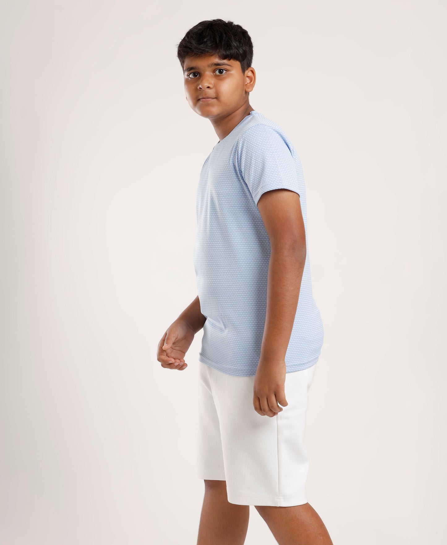 Boys' Light Blue Active Dry-Fit Sports T-Shirt