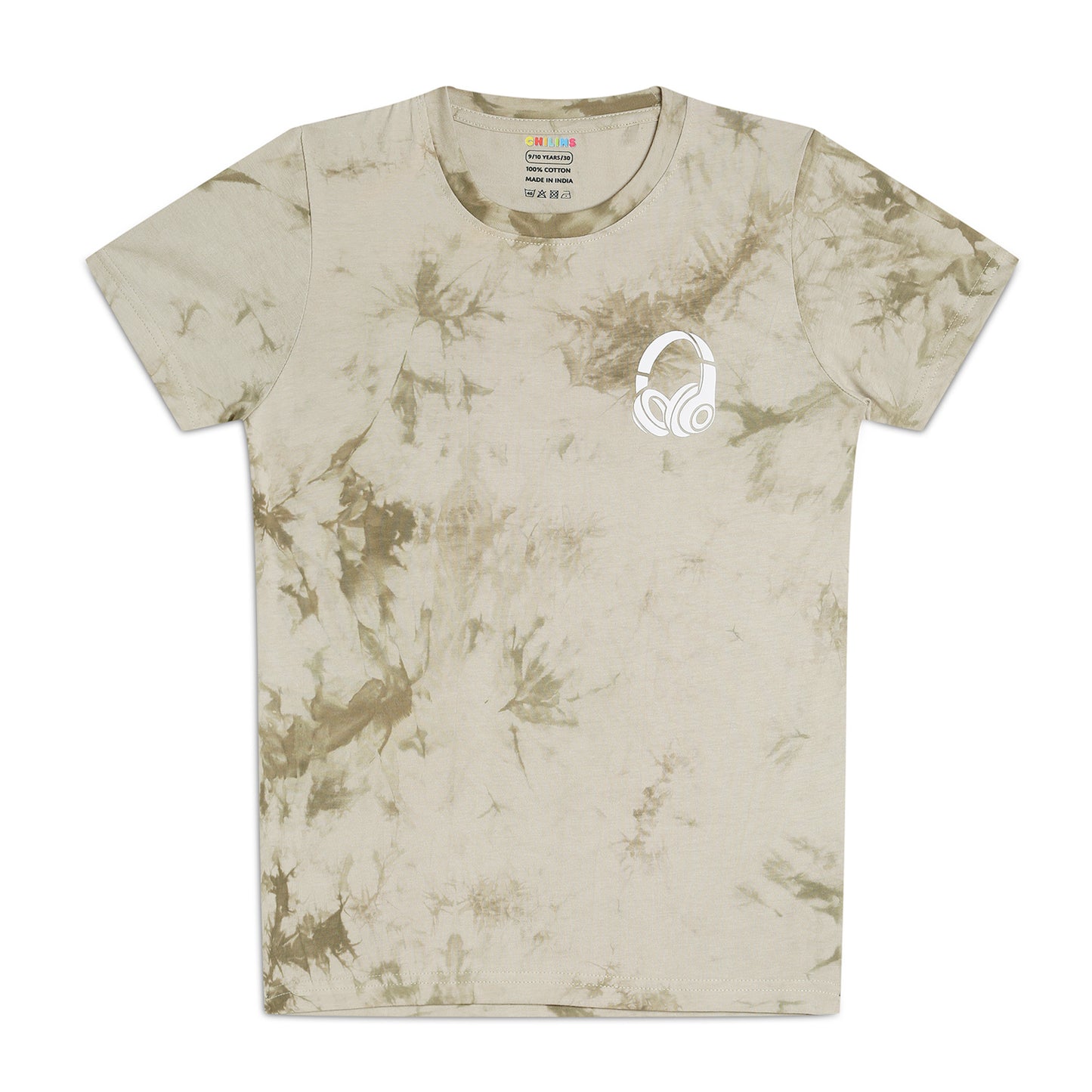 Sleepwear Set | Tshirt Pyjama Pant Set | Nightsuit Set | Boys & Girls Cotton Fabric Cream Green