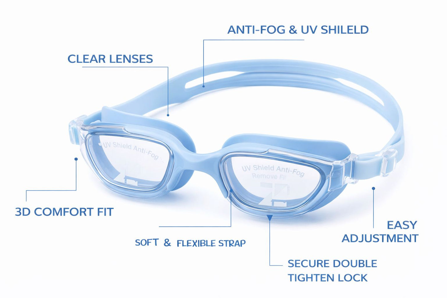Swimming Goggles for Kids Boys Girls
