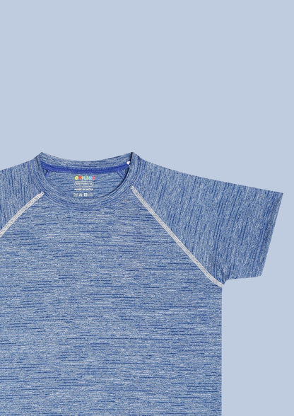 CHILINS Kids’ Blue Dry‑Fit Sports T‑Shirt – Lightweight Activewear for School & Outdoor Sports