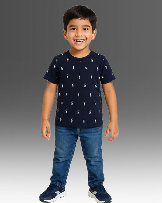 Kids Boy's Girls  Regular Fit T-Shirt