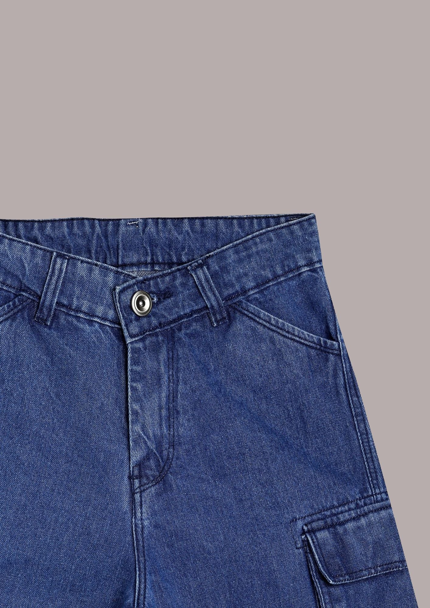 CHILINS Kids’ Blue Baggy Jeans with Logo T‑Shirt – Trendy Casual Wear for Boys