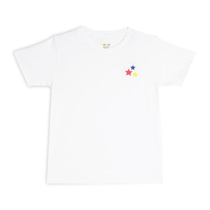 Sleepwear Set | Tshirt Pyjama Pant Set | Nightsuit Set | Girls Cotton Fabric White Star