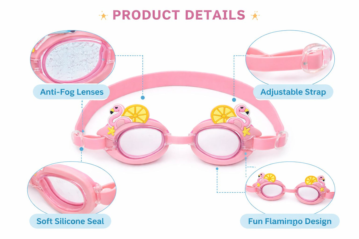 Swimming Goggles for Kids Boys Girls