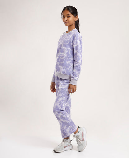 Girls’ Tie-Dye Clothing set |Sweatshirt & Jogger Co-Ord Set |Blue