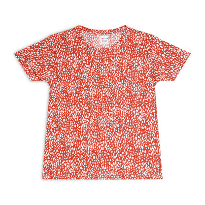 Sleepwear Set | Tshirt Pyjama Pant Set | Nightsuit Set | Girls Cotton Fabric Red