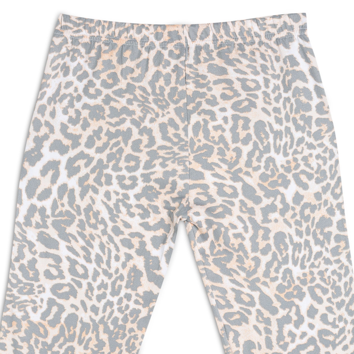 Poly lycra Printed Leggings for Girls Pink