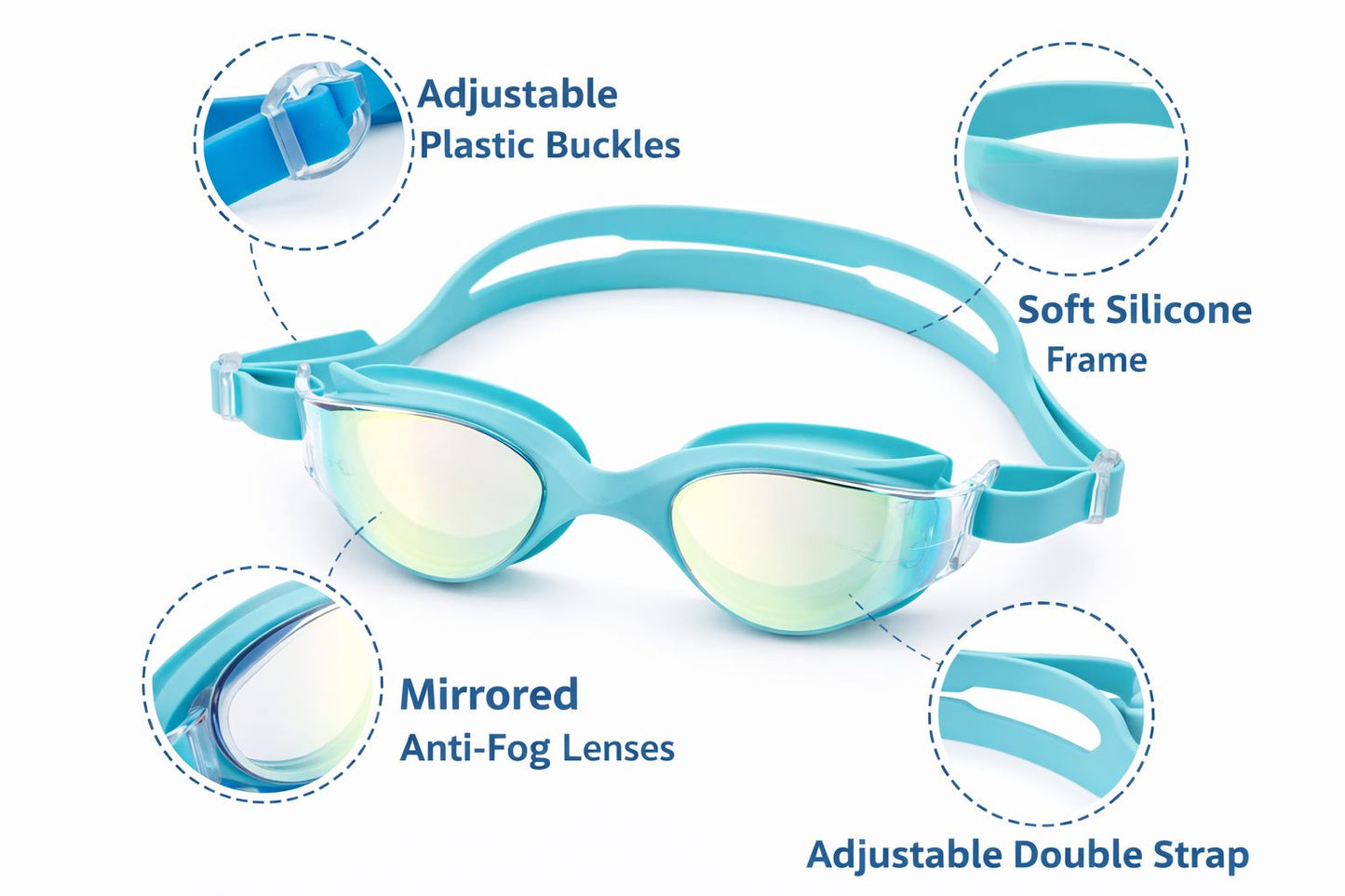 Swimming Goggles for Kids Boys Girls