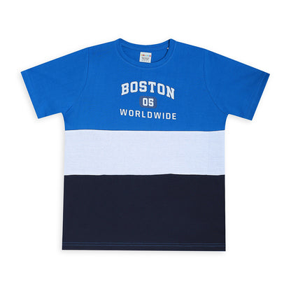 Boys Cotton Tshirt Pajama Set Knit Half Sleeves