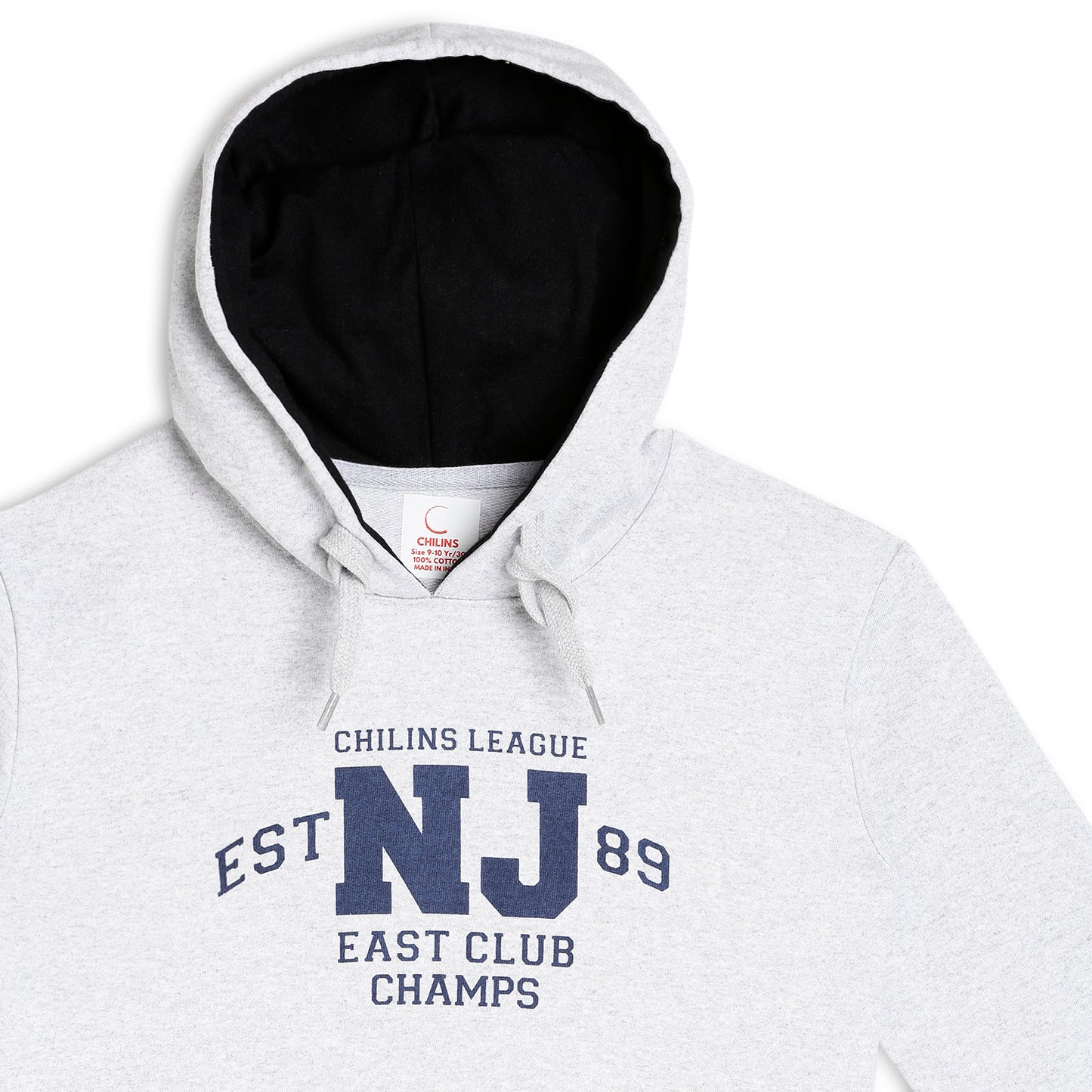 Boys Hooded & Round Neck Full Sleeves Sweatshirt – Grey | CHILINS League Printed Sweatshirt (Copy)