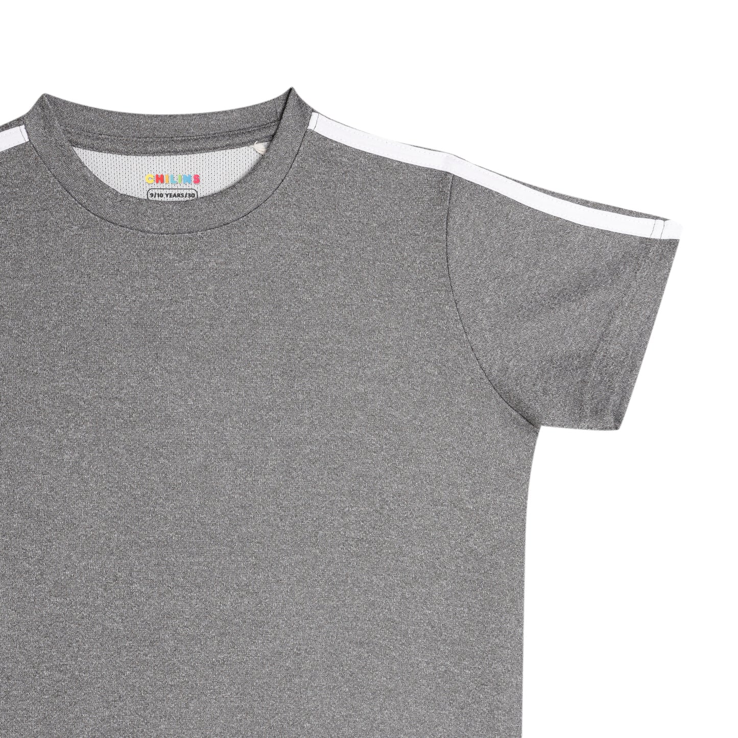 Kids Sports Wear Dryfit Active Wear Tshirt Grey