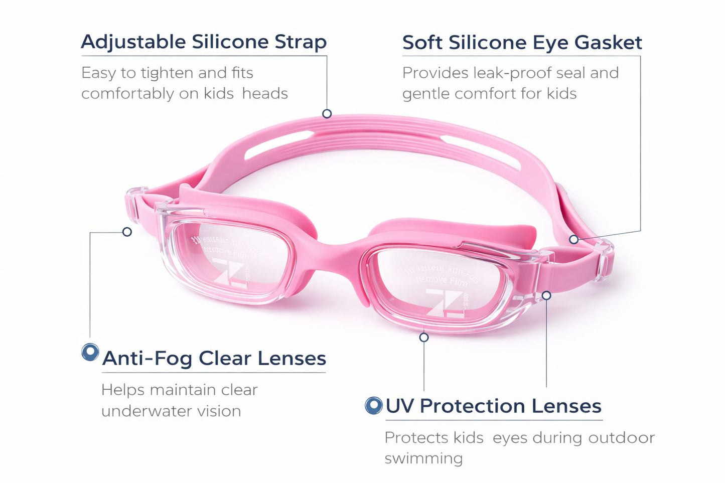 Swimming Goggles for Kids Boys Girls