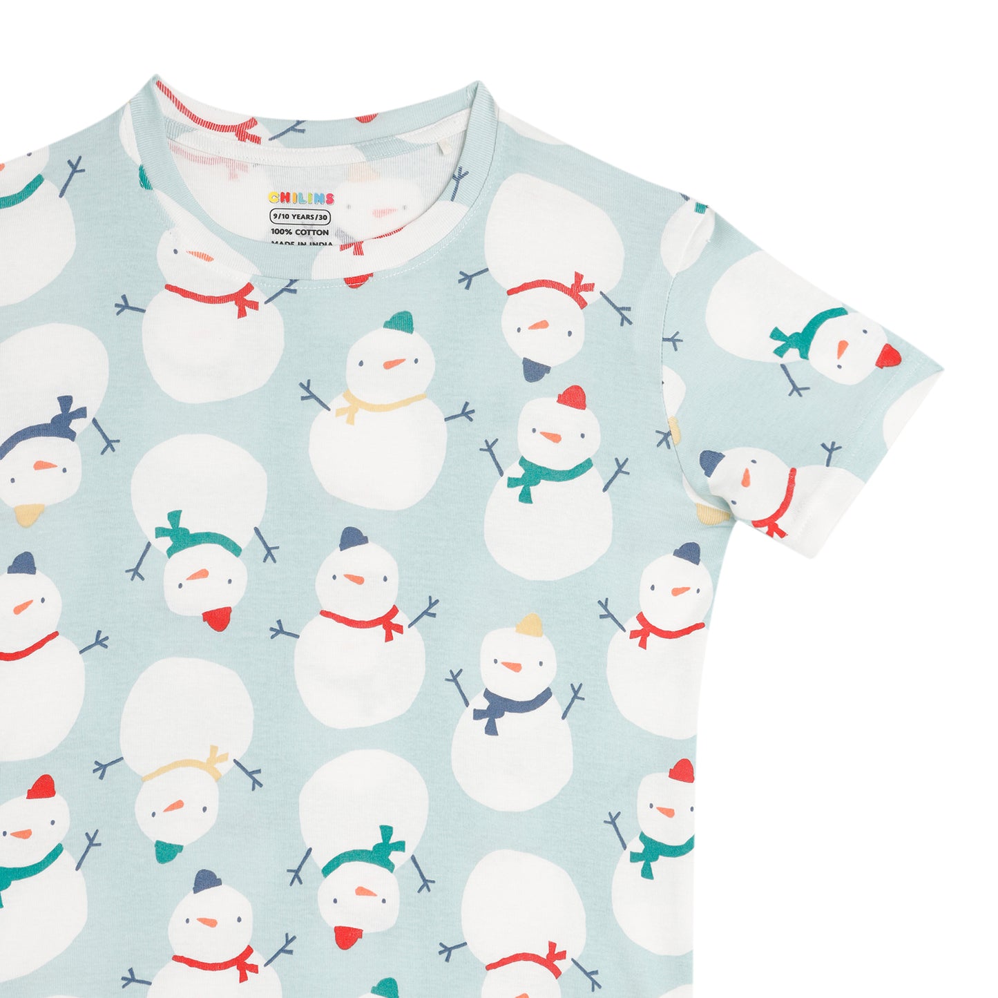 Boys Girls Christmas Special Round Neck Cotton Tshirt