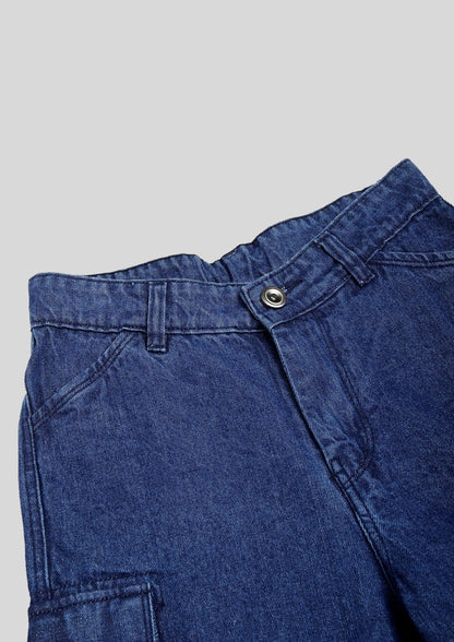 CHILINS Kids’ Blue Baggy Jeans with Logo T‑Shirt – Trendy Casual Wear for Girls