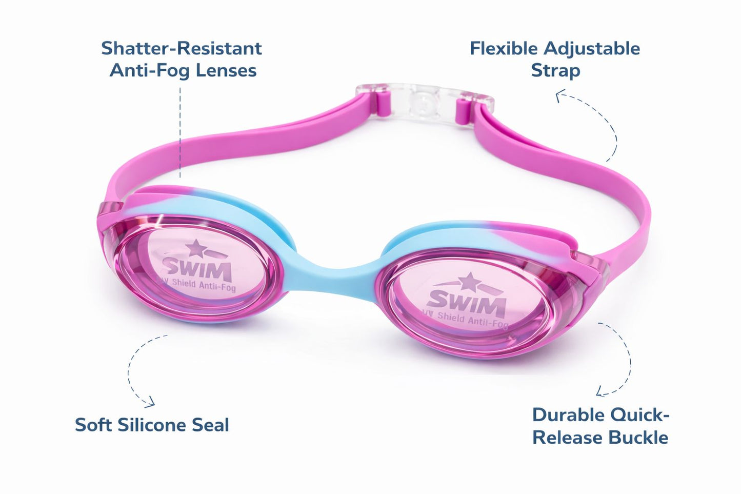 Swimming Goggles for Kids Boys Girls