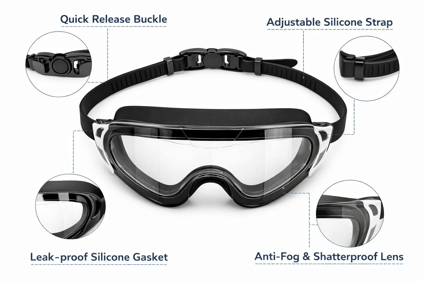 Swimming Goggles for Kids Boys Girls