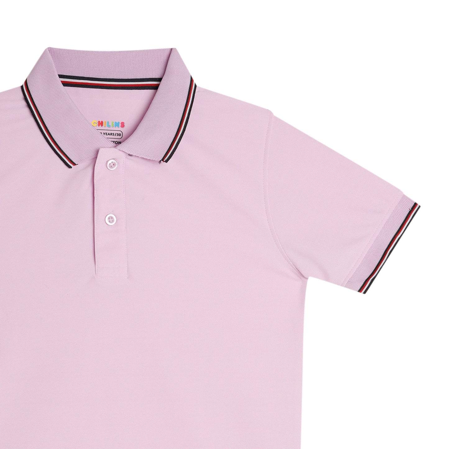 Boys Polo Solid Tshirt Polyester Lavender