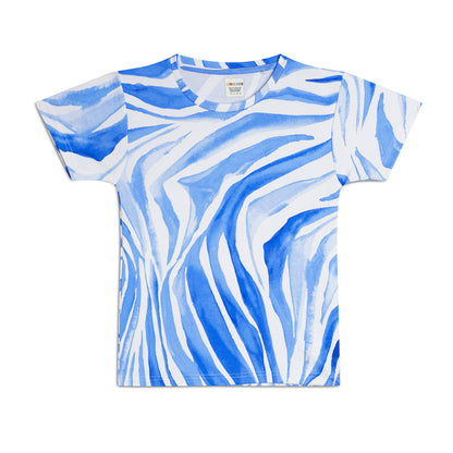 Sleepwear Set | Tshirt Pyjama Pant Set | Nightsuit Set | Boys & Girls Cotton Fabric Blue