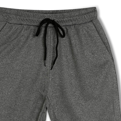 CHILINS Kids Dry Fit Sports Shorts | Grey Activewear Shorts with Drawstring