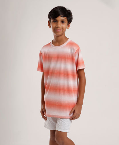 Boys' Orange Active Dry-Fit Sports T-Shirt