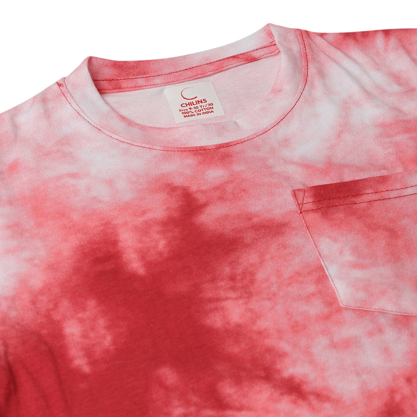 Kids Boy's Girls Regular Round Neck Cotton Fit T-Shirt Red